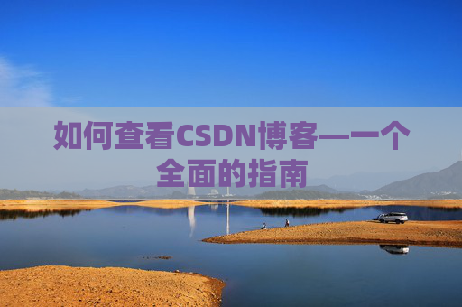 如何查看CSDN博客—一个全面的指南